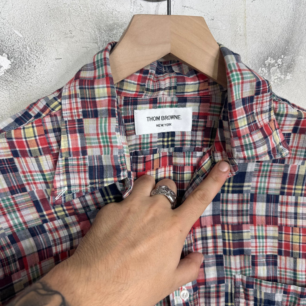 Thom Browne Madras LS Button Up