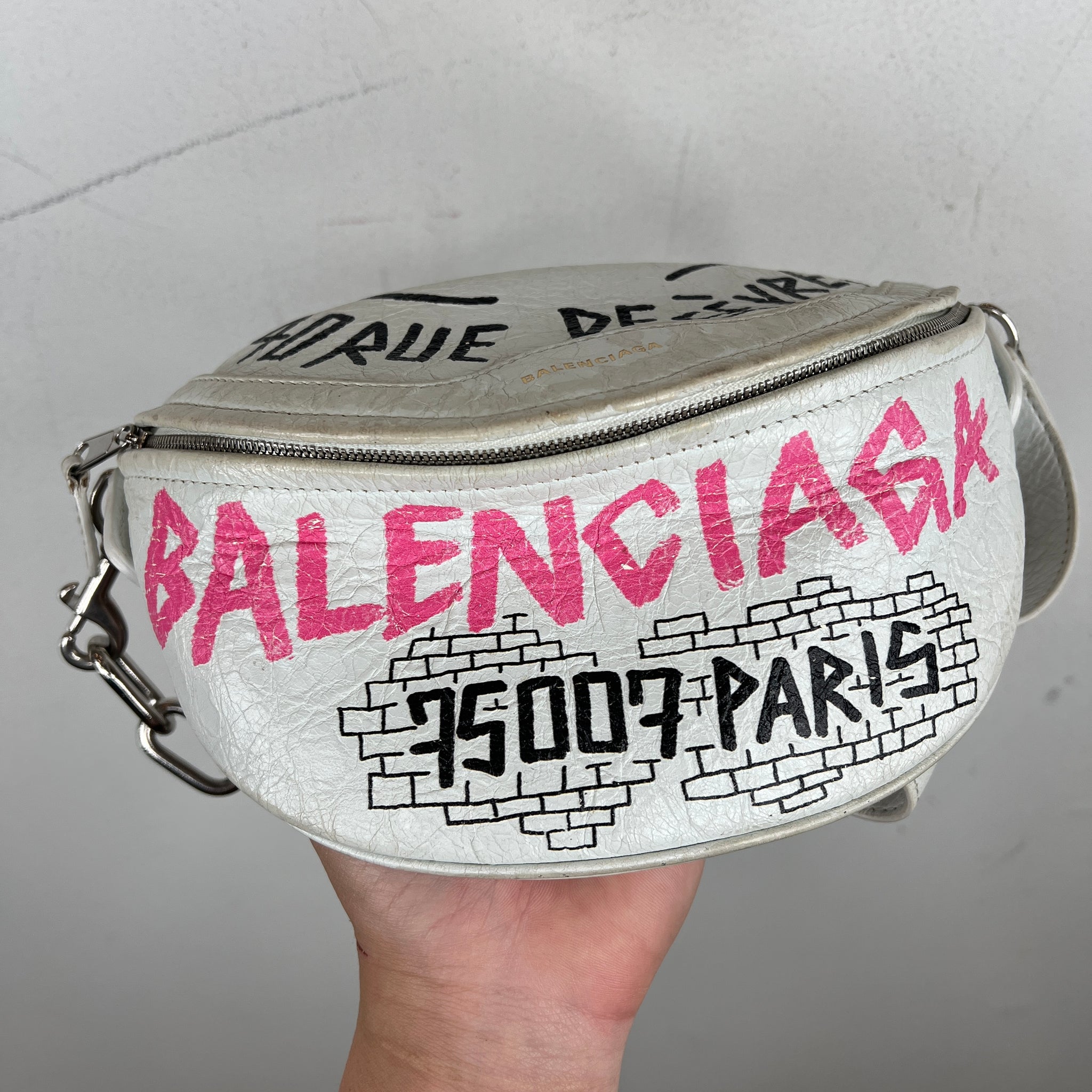 Balenicaga Graffiti Side Bag