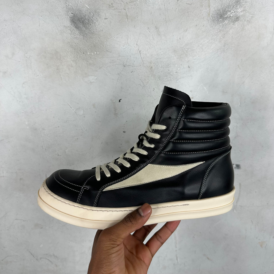 Rick Owens Leather High Vans