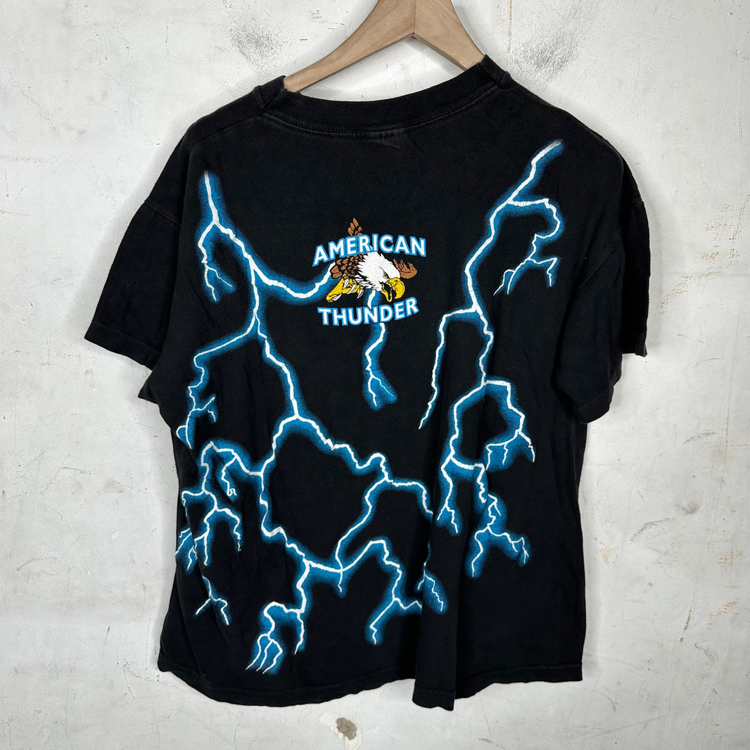 Vintage American Thunder Native Wolf T-Shirt