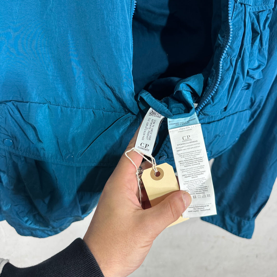 CPCompany x Throwing Fits Teal Metallic Cargo Jacket