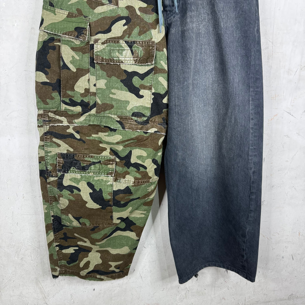 Balenciaga Drawstring Hybrid Camo Pants