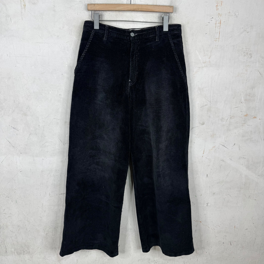 ERL Navy Distressed Boardwalk Pants