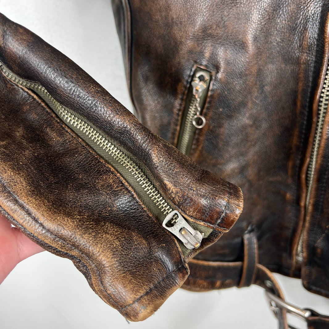 Blackmeans Brown Rider Leather Jacket