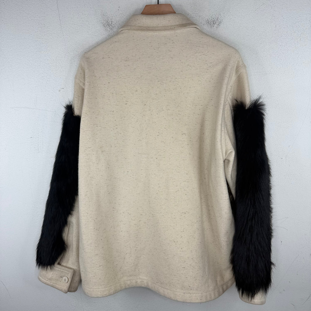 Marni Fur Quarter Zip Sweater