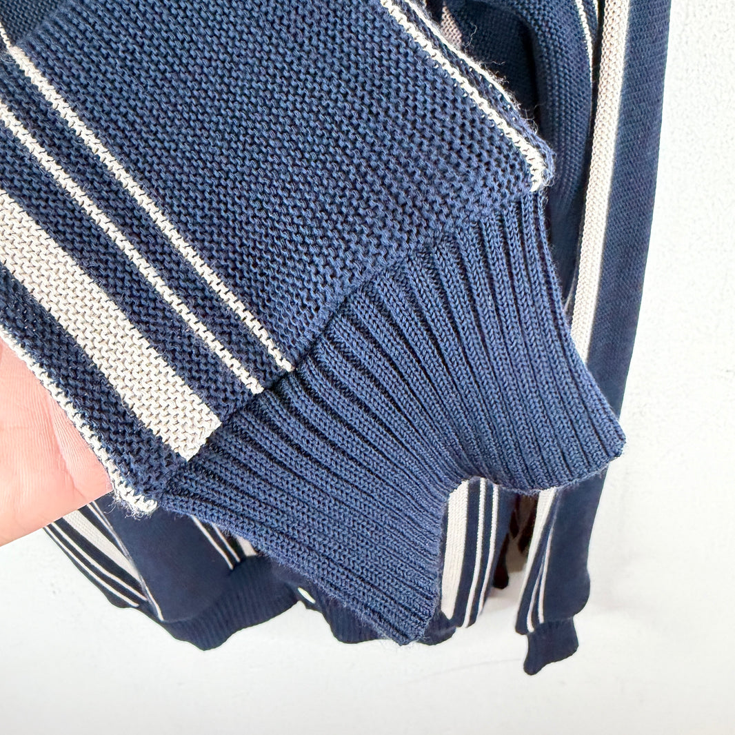 Needles Navy Pinstripe Cardigan