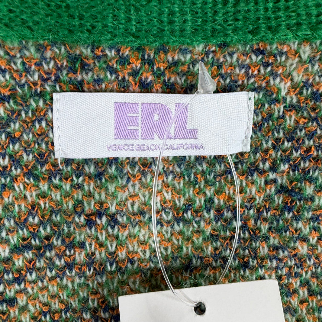 ERL Green Plaid Cardigan