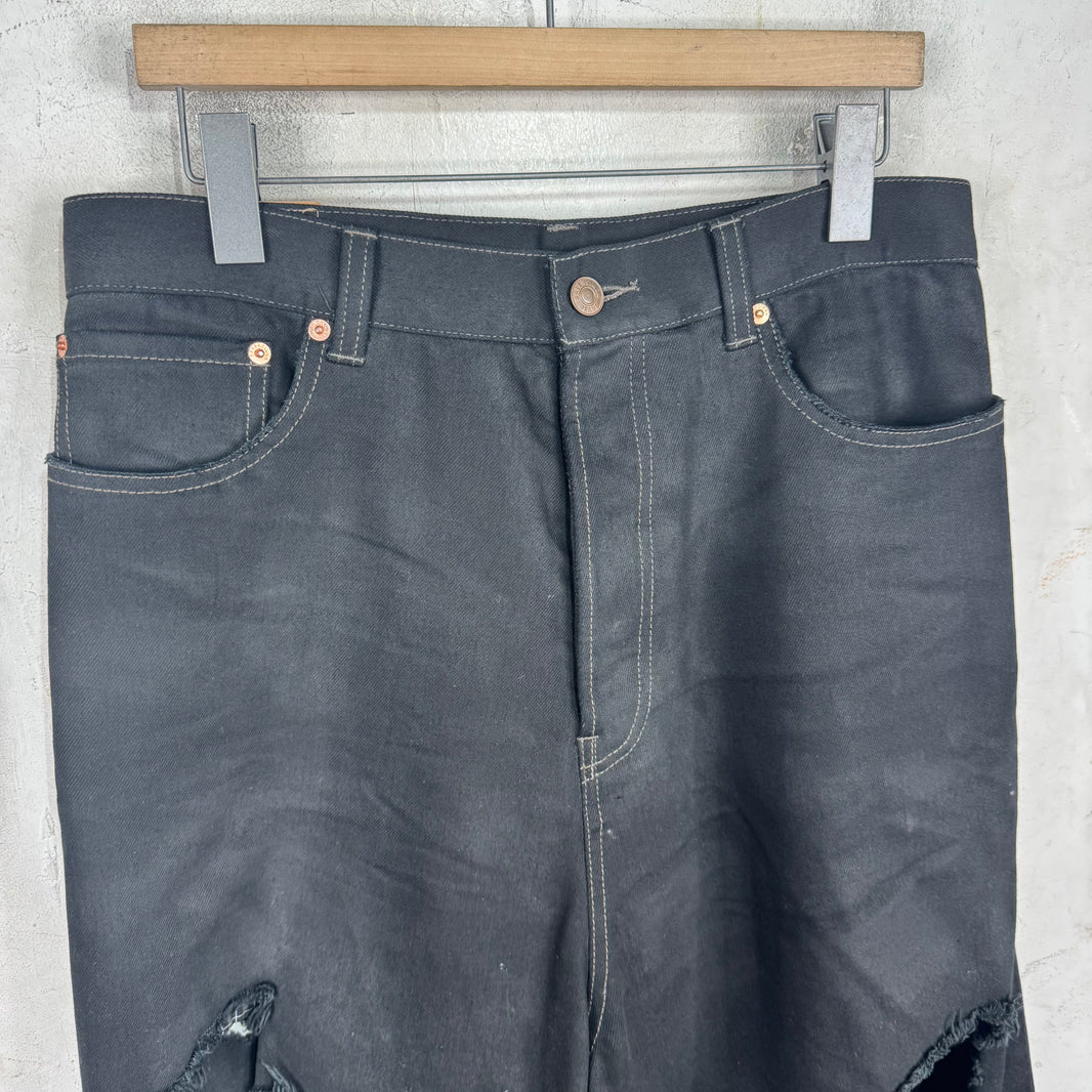 Balenciaga Distressed Boxer Baggy Jeans
