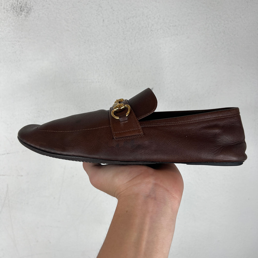 Gucci Chestnut Horsebit Loafers