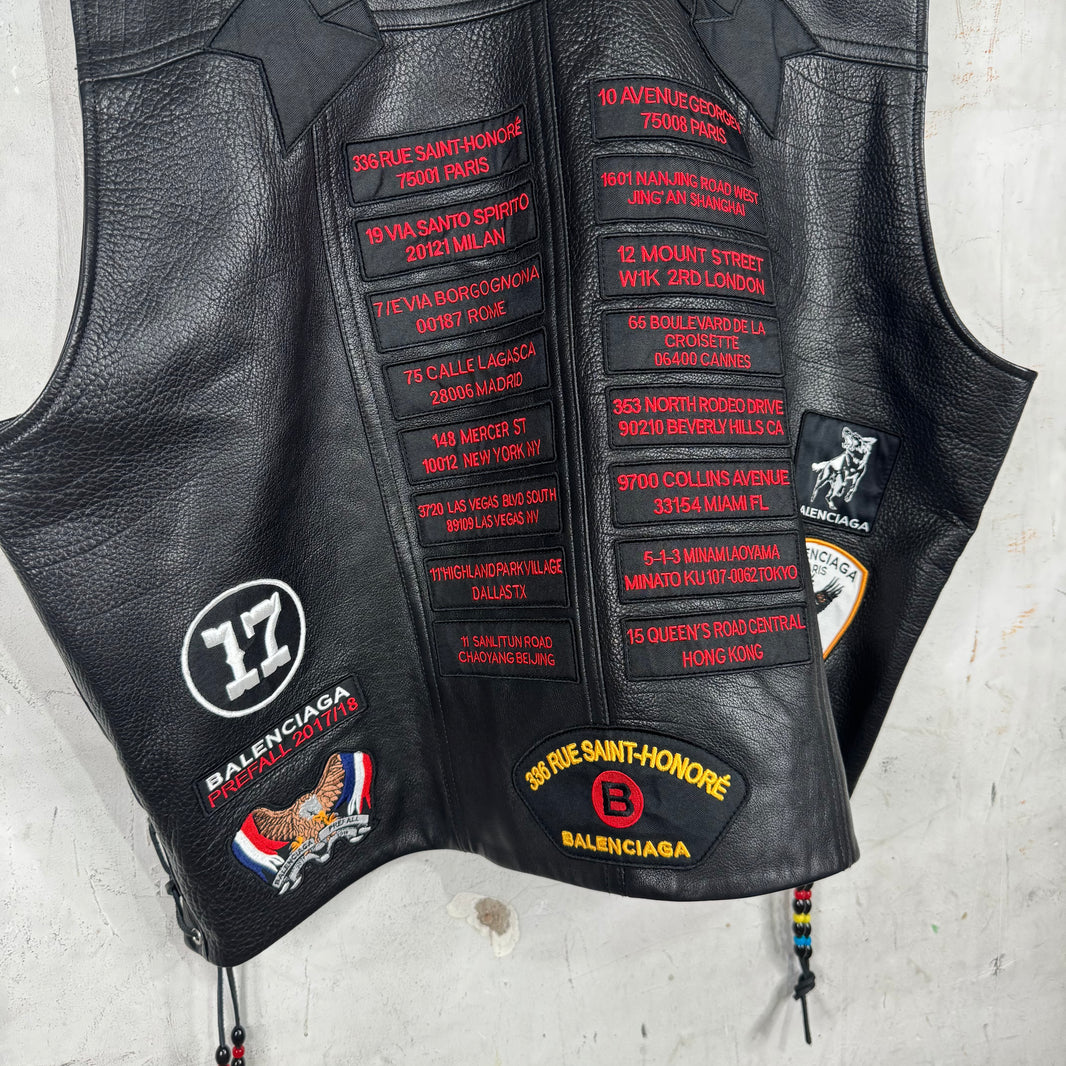 Balenciaga Leather Biker Vest