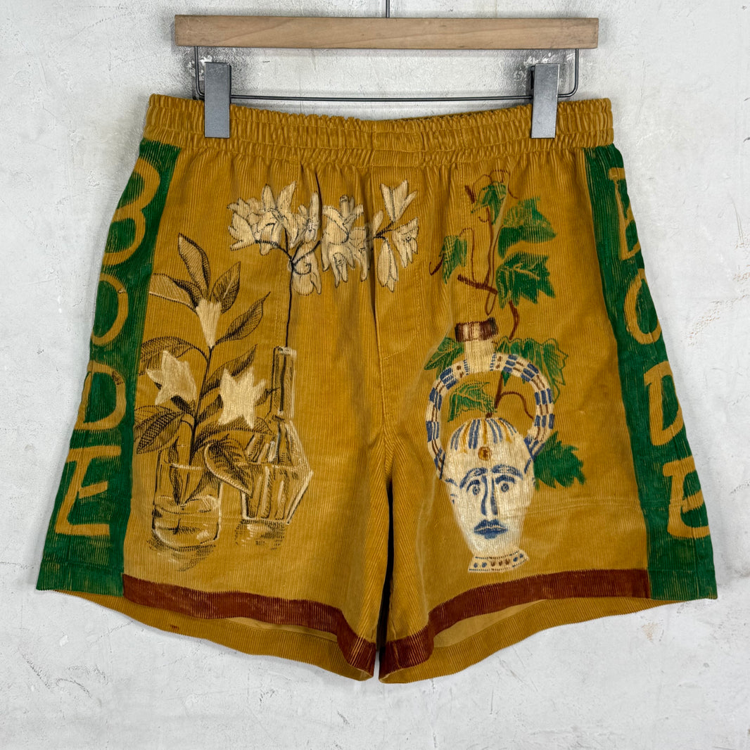 Bode Lemon Cord Shorts