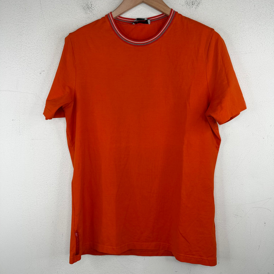 Prada Orange Ringer T-Shirt