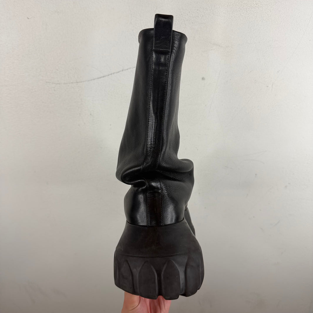 Rick Owens Smoked Mega Tractor Boot