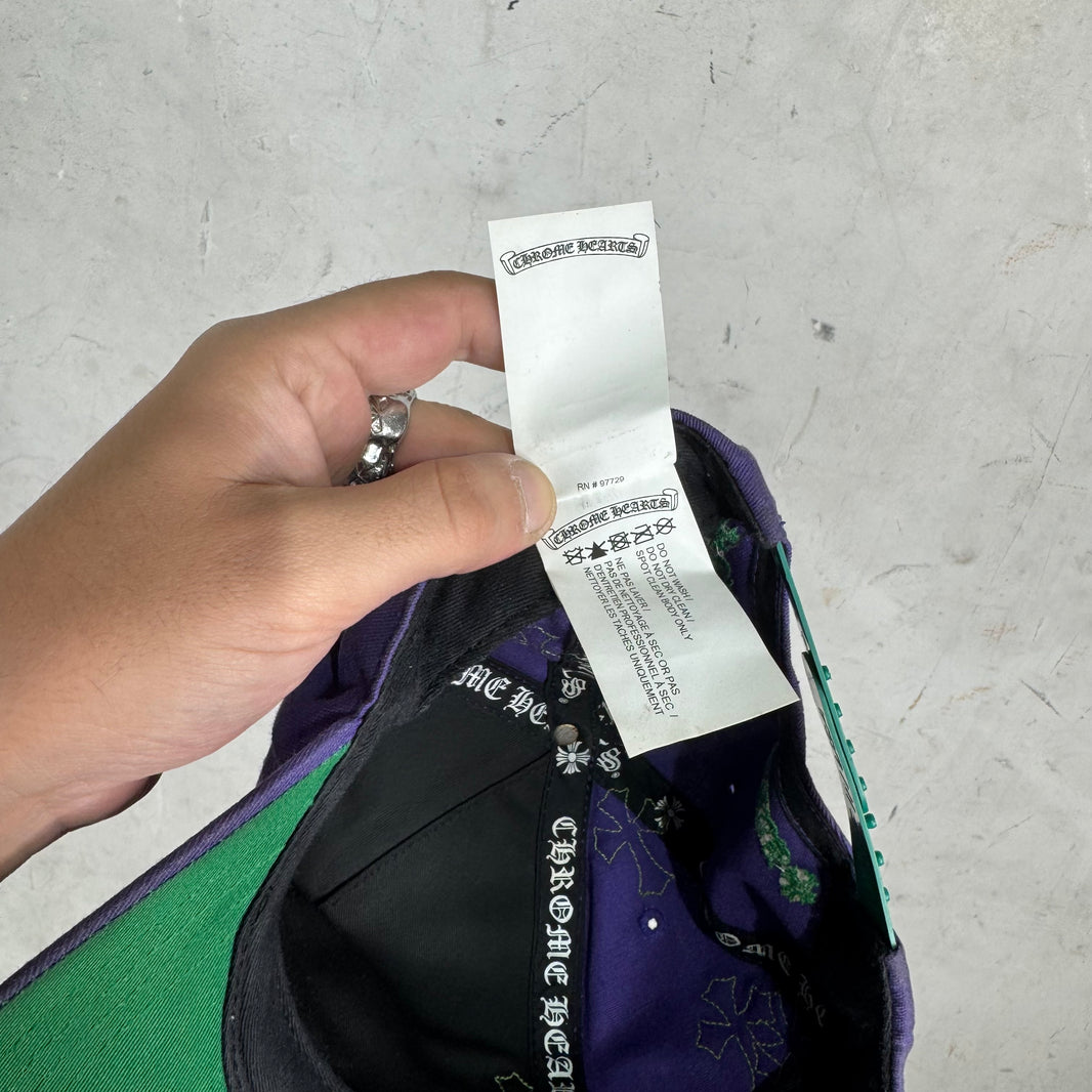 Chrome Hearts Purple CH Baseball Patch Hat