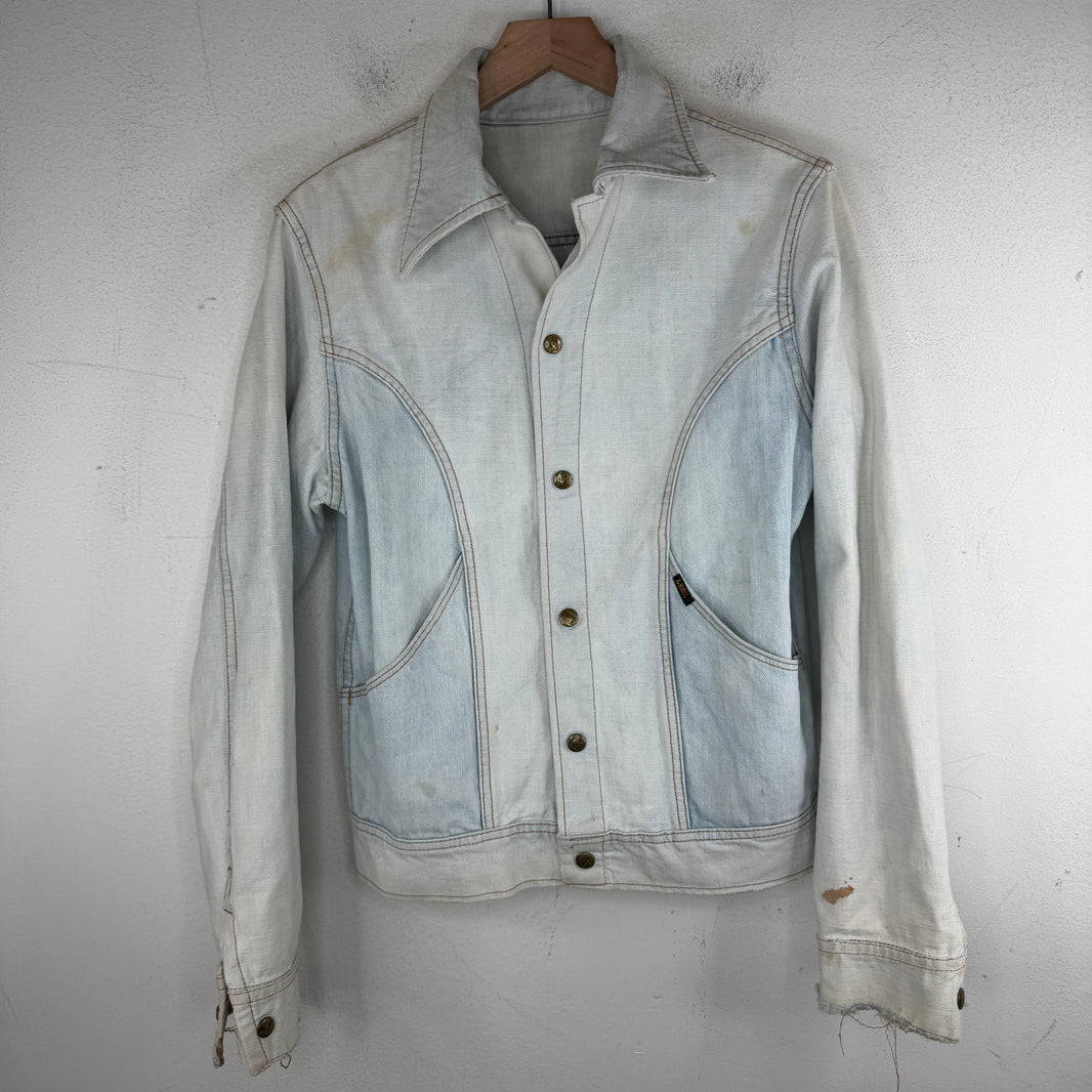Vintage Lee 2 Tone Reversible Snap Button Denim Jacket