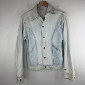 Vintage Lee 2 Tone Reversible Snap Button Denim Jacket