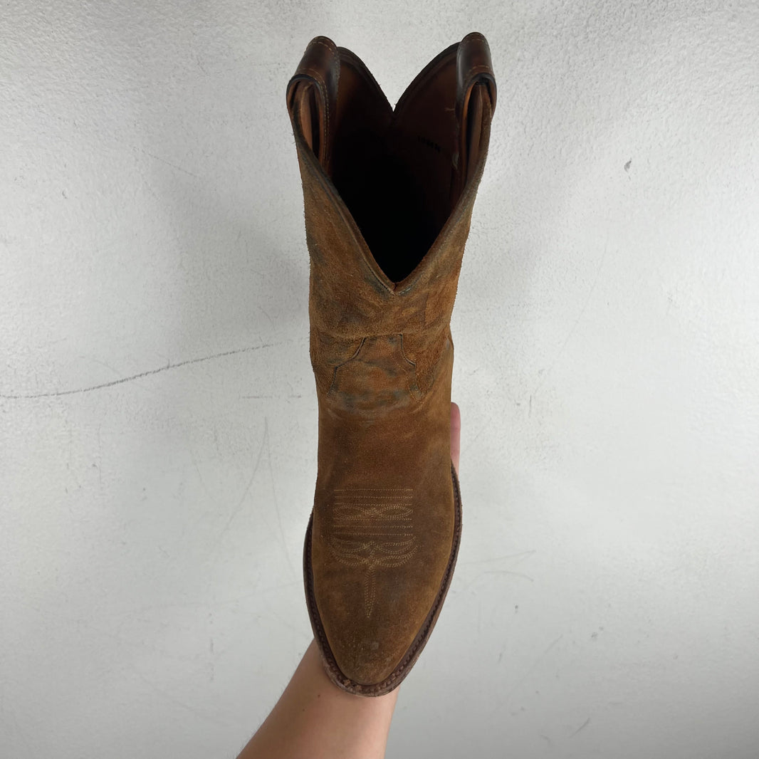 RRL Plainview Roughout Suede Logo Boots