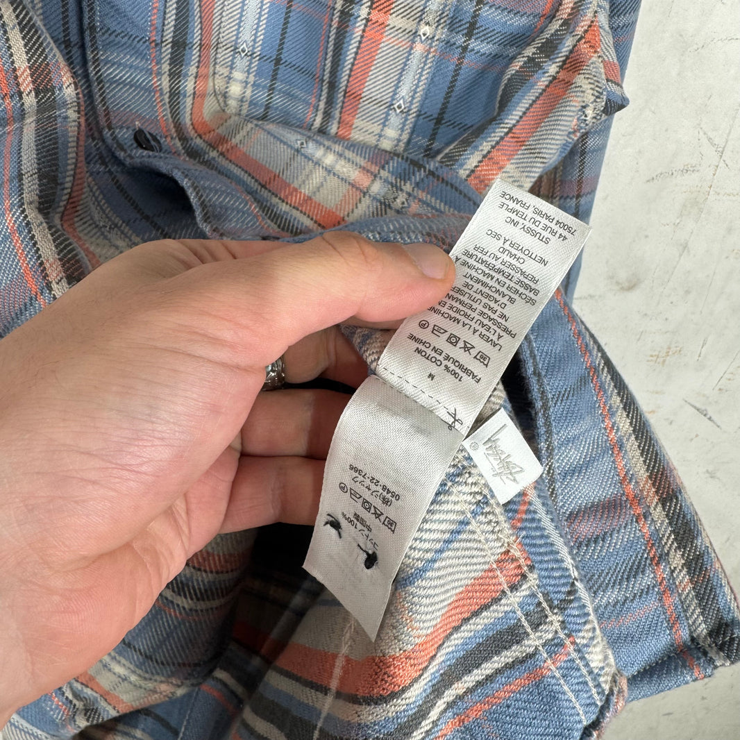 Stussy Blue Cotton Flannel