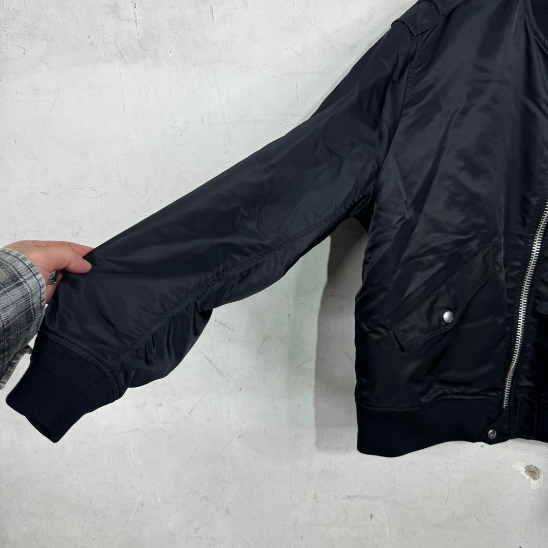 Celine Epaulette Bomber Nylon Jacket