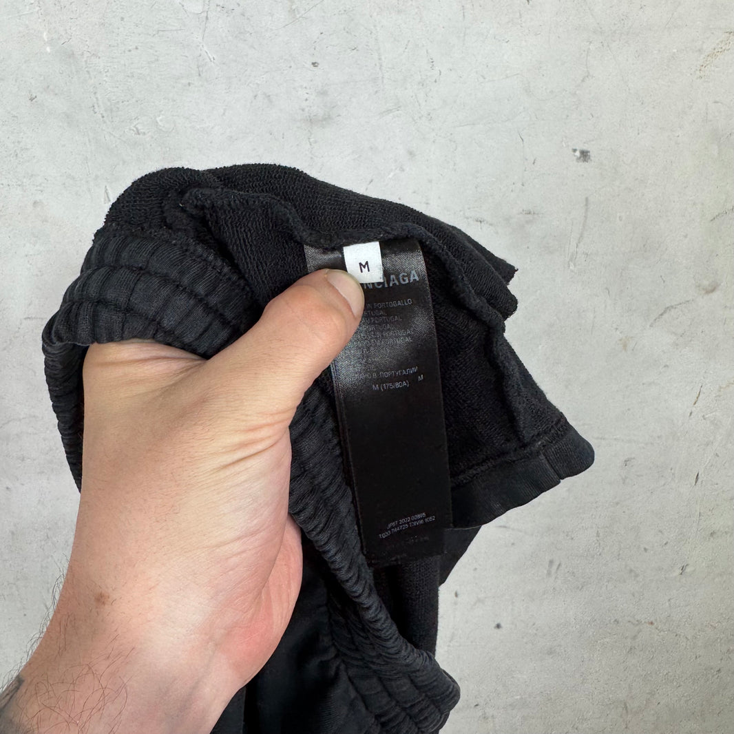 Balenciaga Black Short Sweatshorts