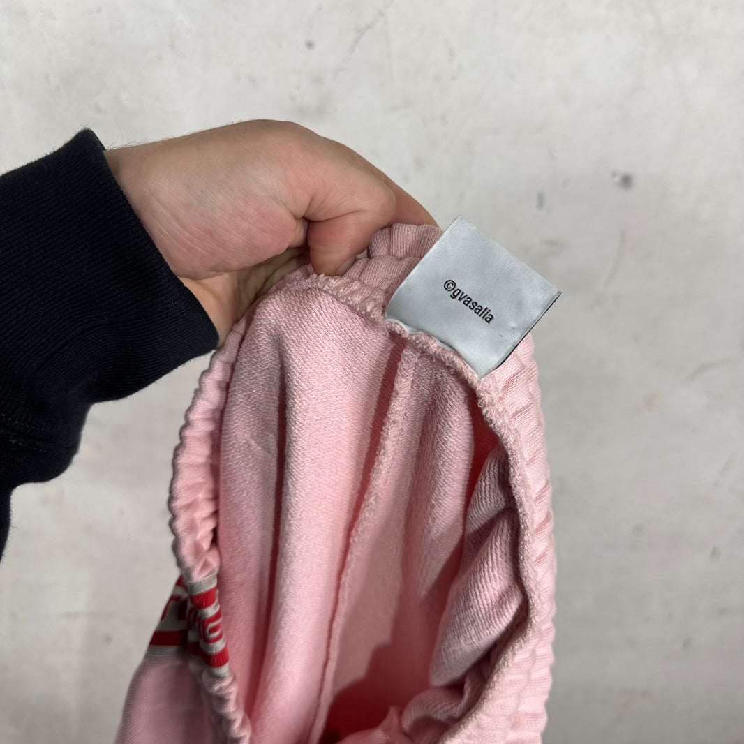 Vetements Pink Side Logo Sweatpants