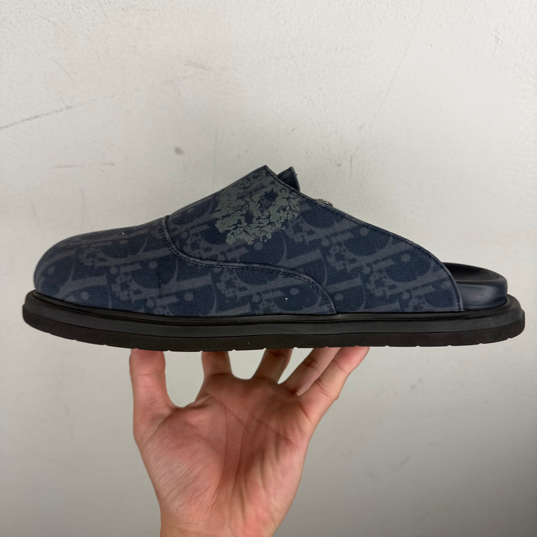 Dior Denim Tears Oblique Mules