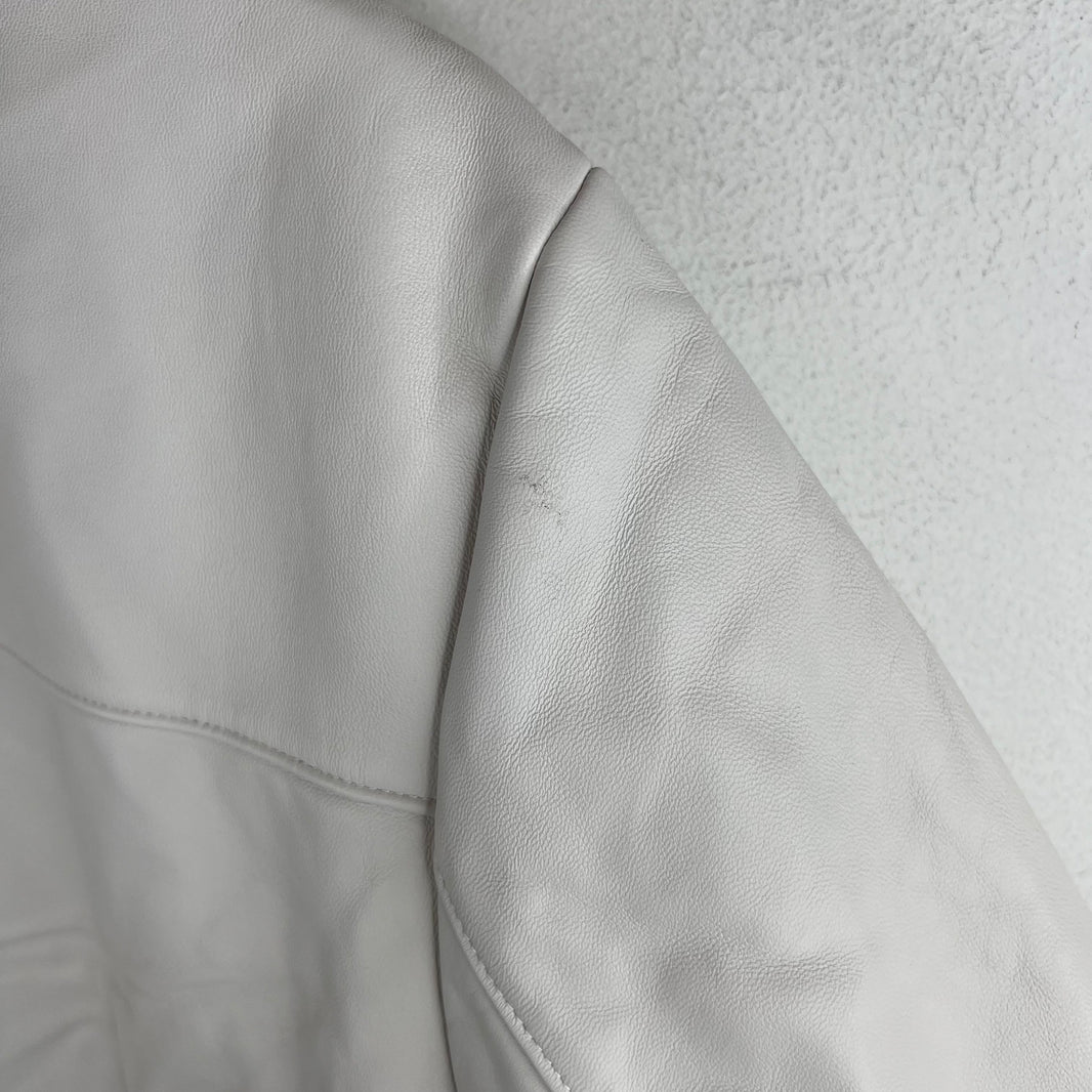 Prada White Nappa Lambskin Jacket