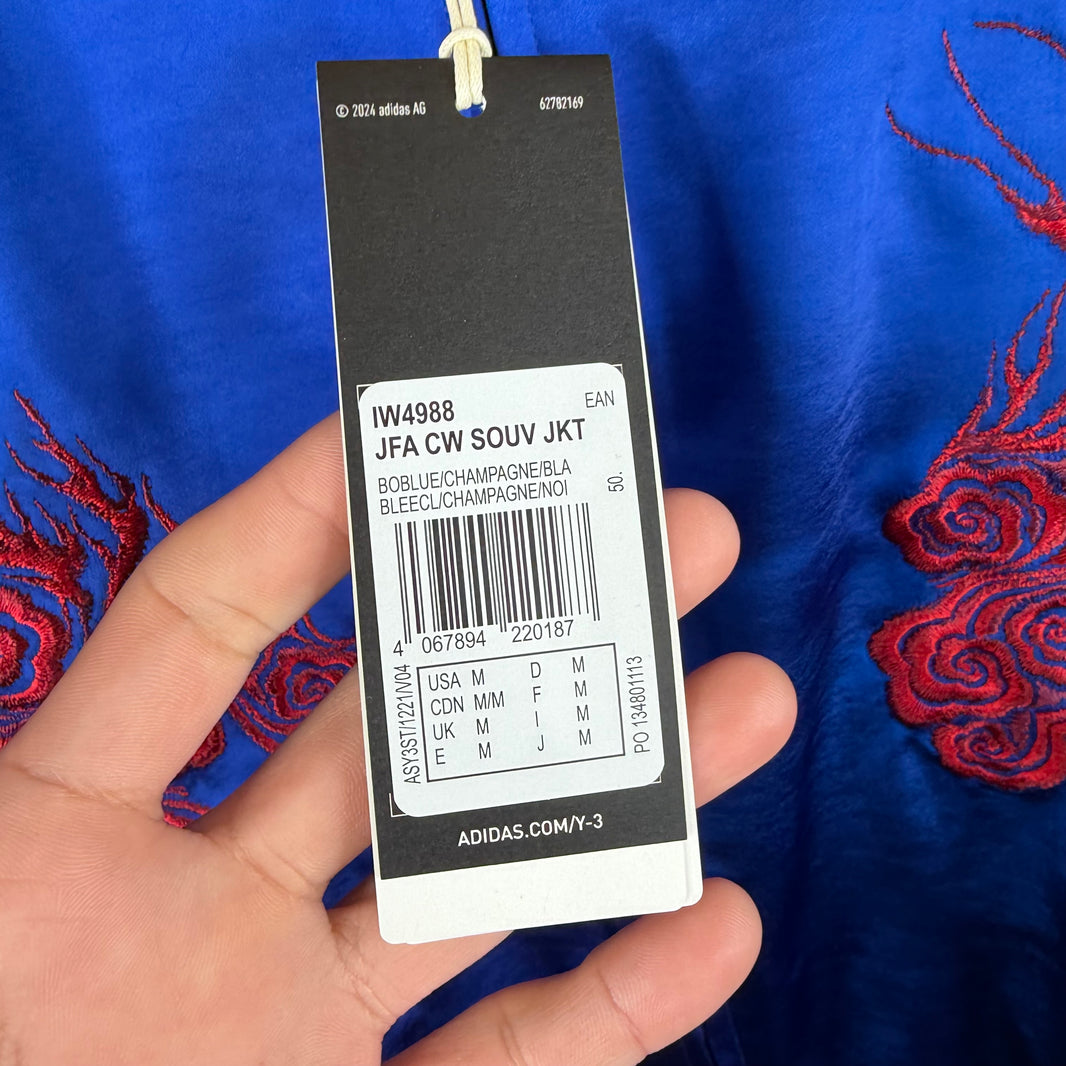 Y-3 Blue Satin Japan Souvenir Jacket