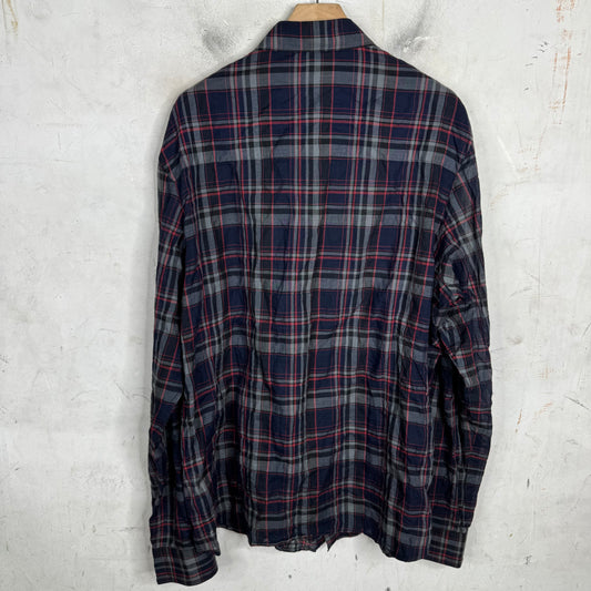 Chrome Hearts Thin Plaid Fleur Flannel