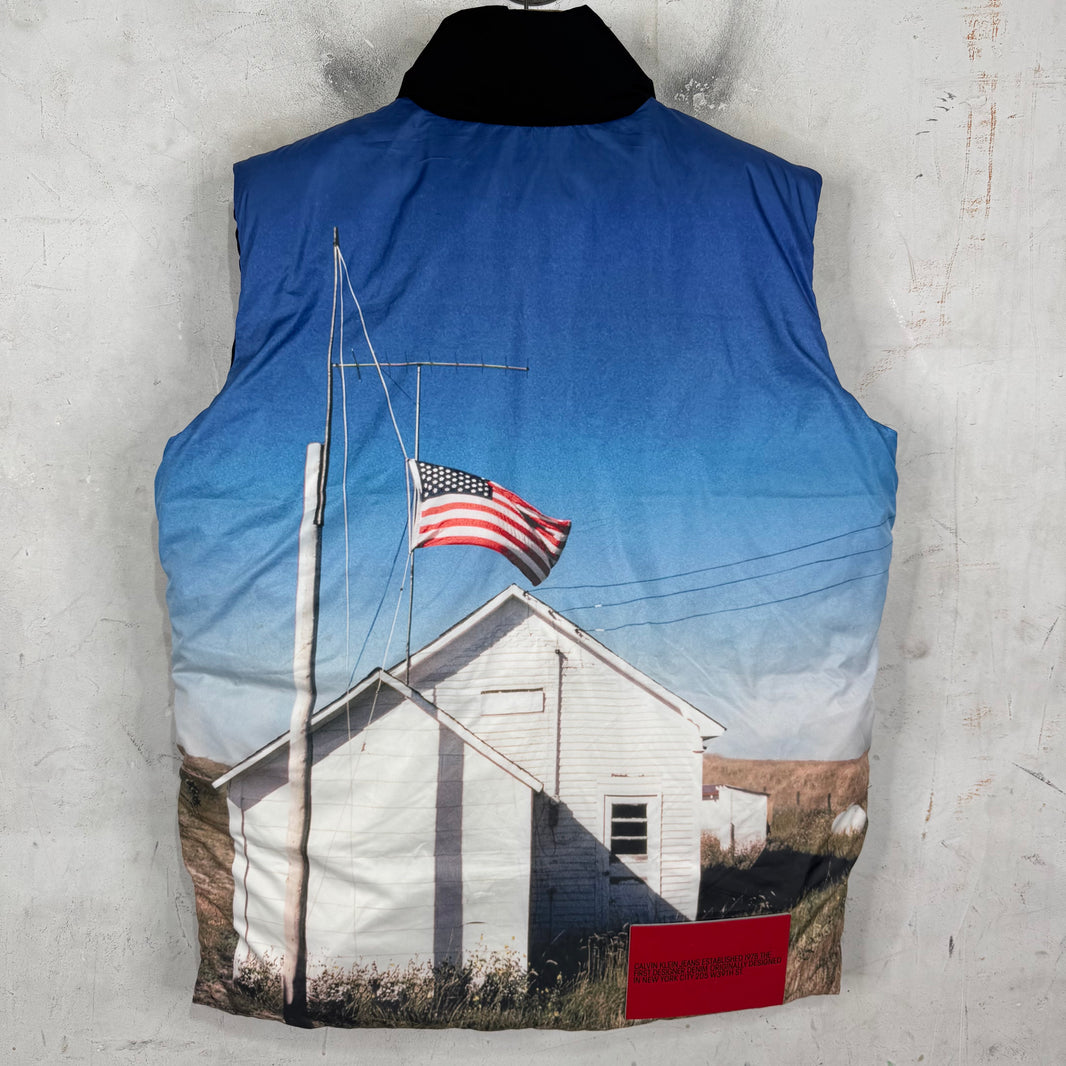 Calvin Klein 205W39NYC American Flag Puffer Vest