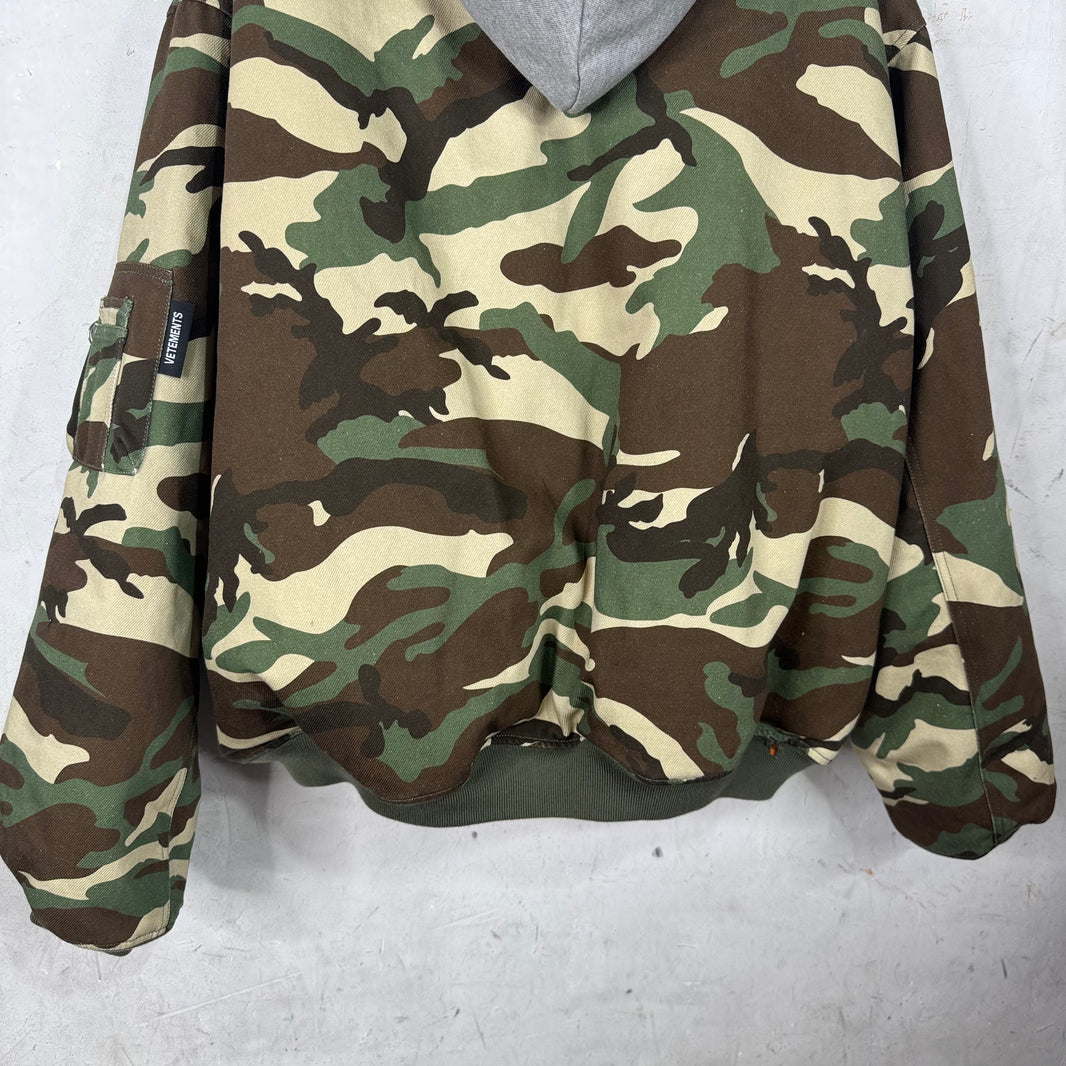 Vetements x Alpha Industries Camo Bomber