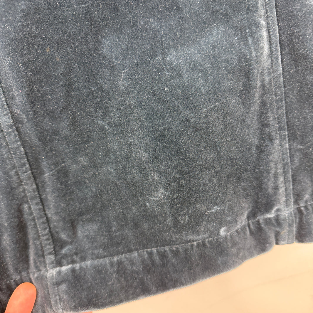 CDG Velour Chore Zip Up Hoodie