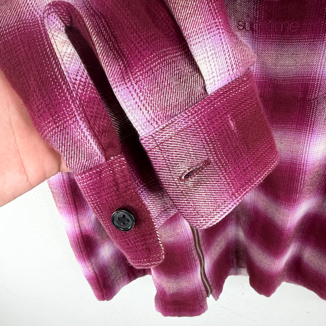 Supreme Shadow Plaid Leopard Collar Flannel