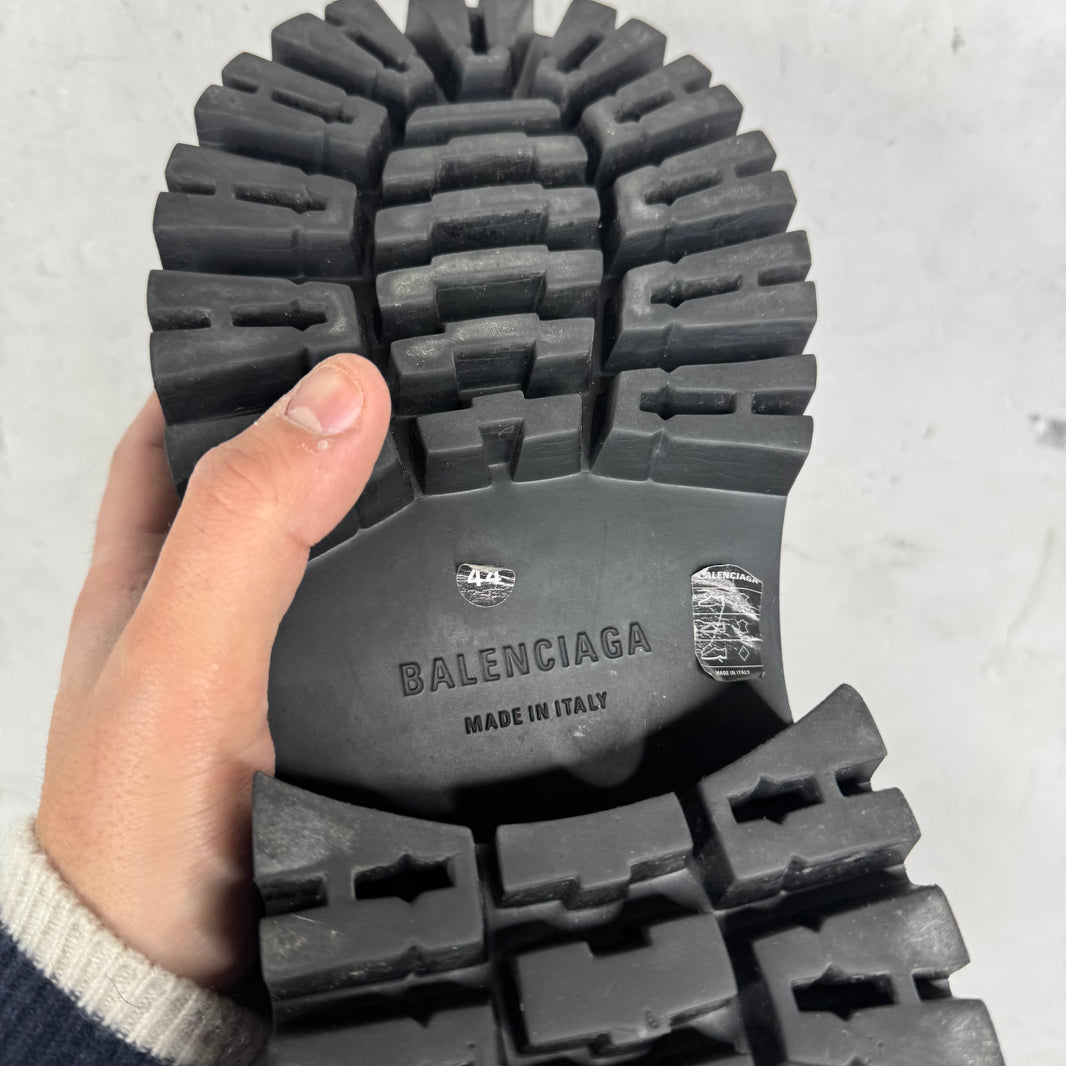 Balenciaga Leather Runway Stomper Boots