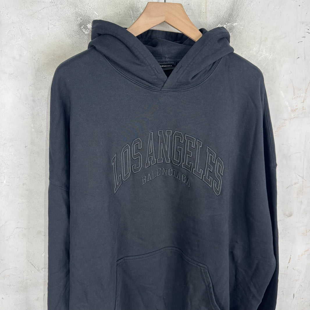 Balenciaga Los Angeles Logo Hoodie