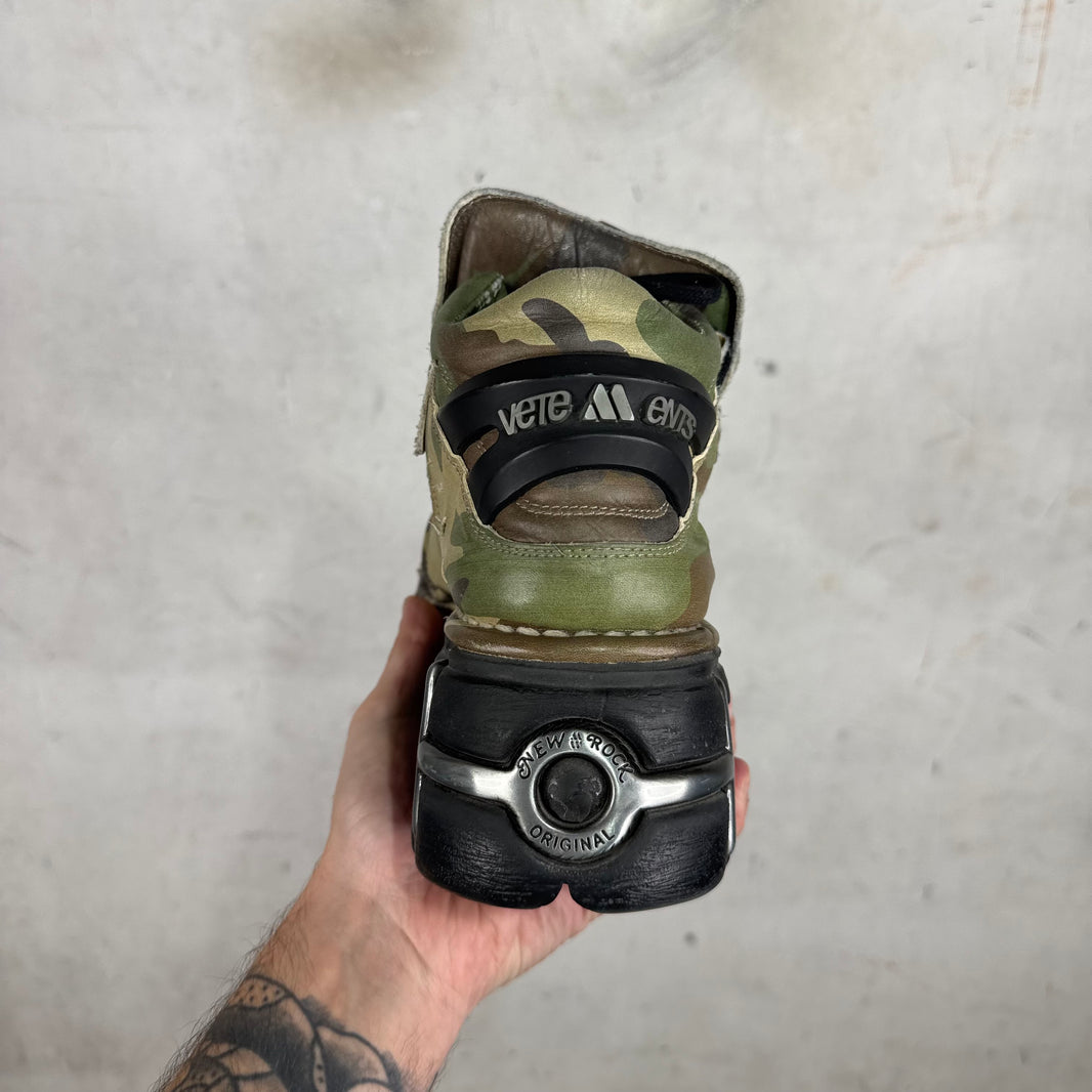 Vetements x New Rock Camo Platform Sneakers