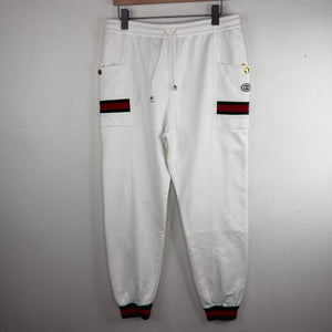 Gucci White Cargo Sweatpants