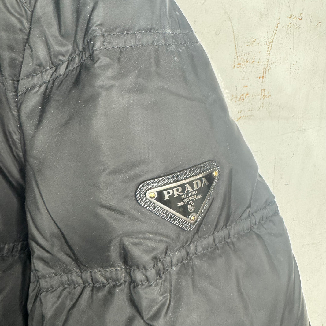 Prada Black Double Layer Puffer Jacket