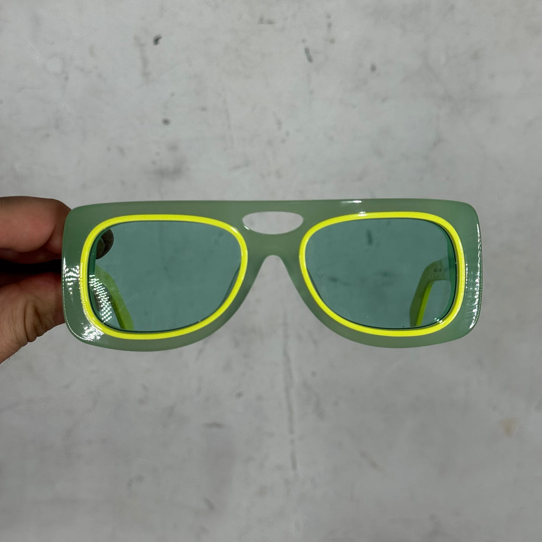 Kiko Kostadinov Green Depero Sunglasses
