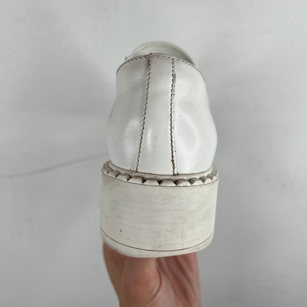 Prada White Loafers