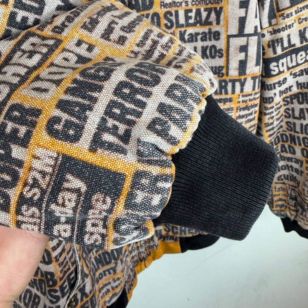 Supreme Dash Snow Newspaper Hooded Work Jacket