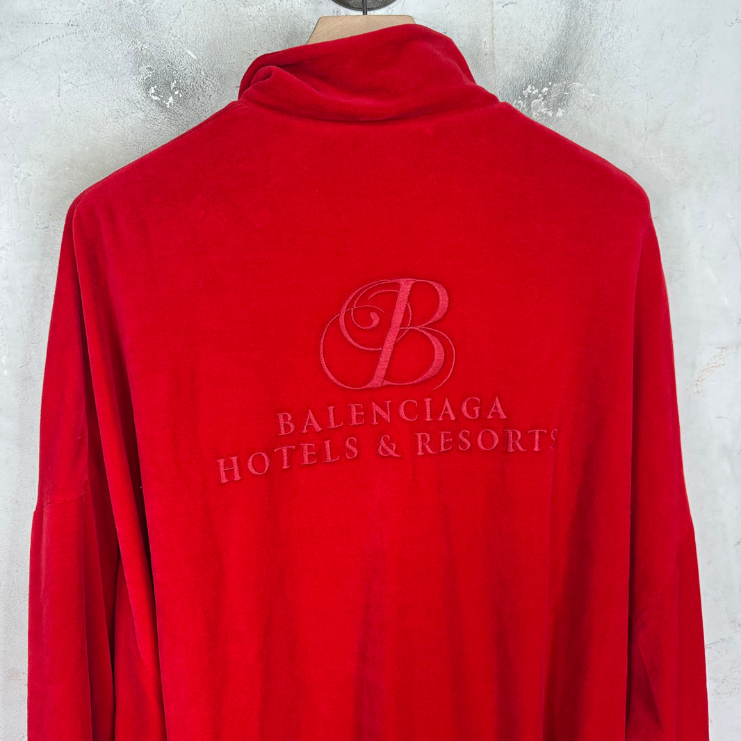 Balenciaga Hotel And Resorts Velvet Jacket