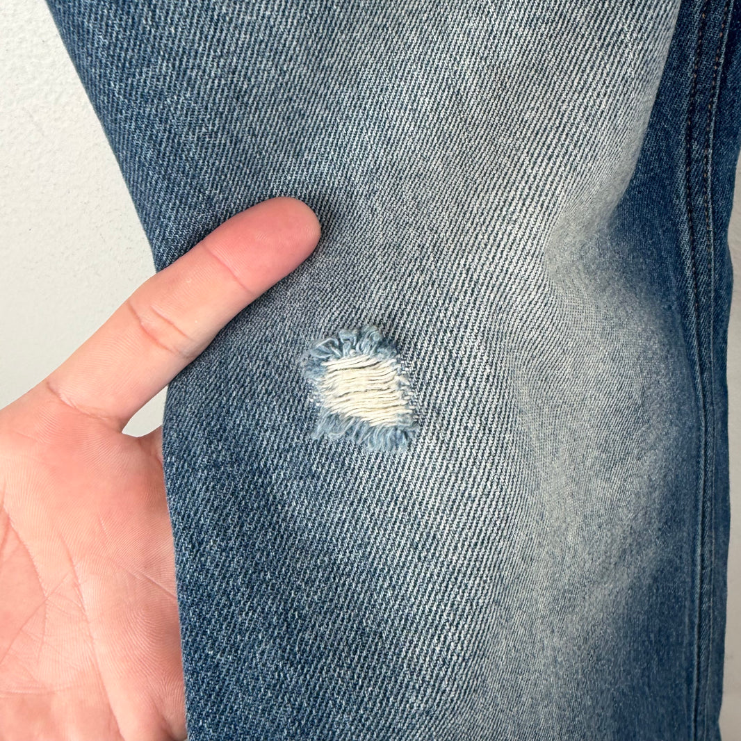 Balenciaga Straight Leg Blue Wash Jeans