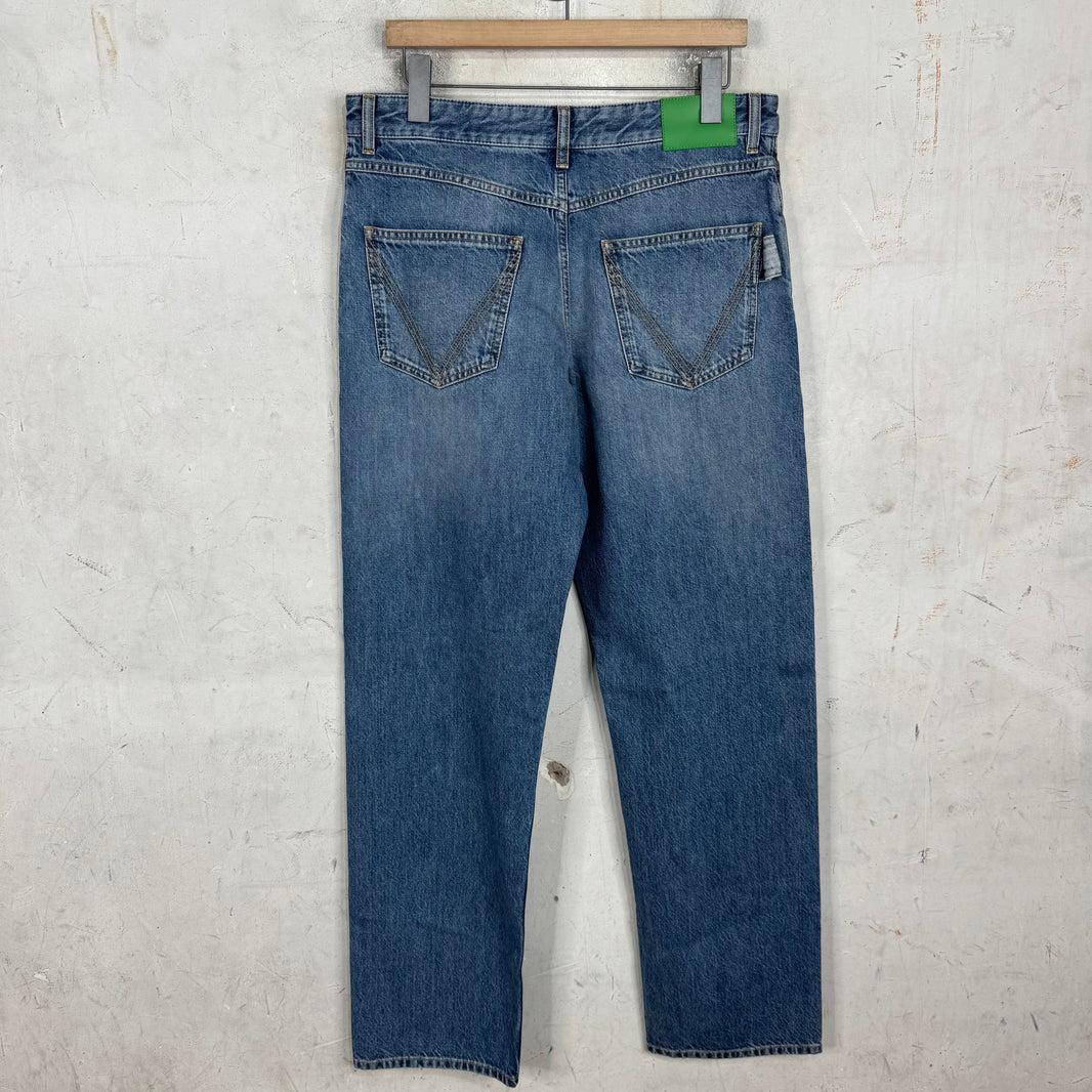 Bottega Veneta Lightwash V Stitch Jeans