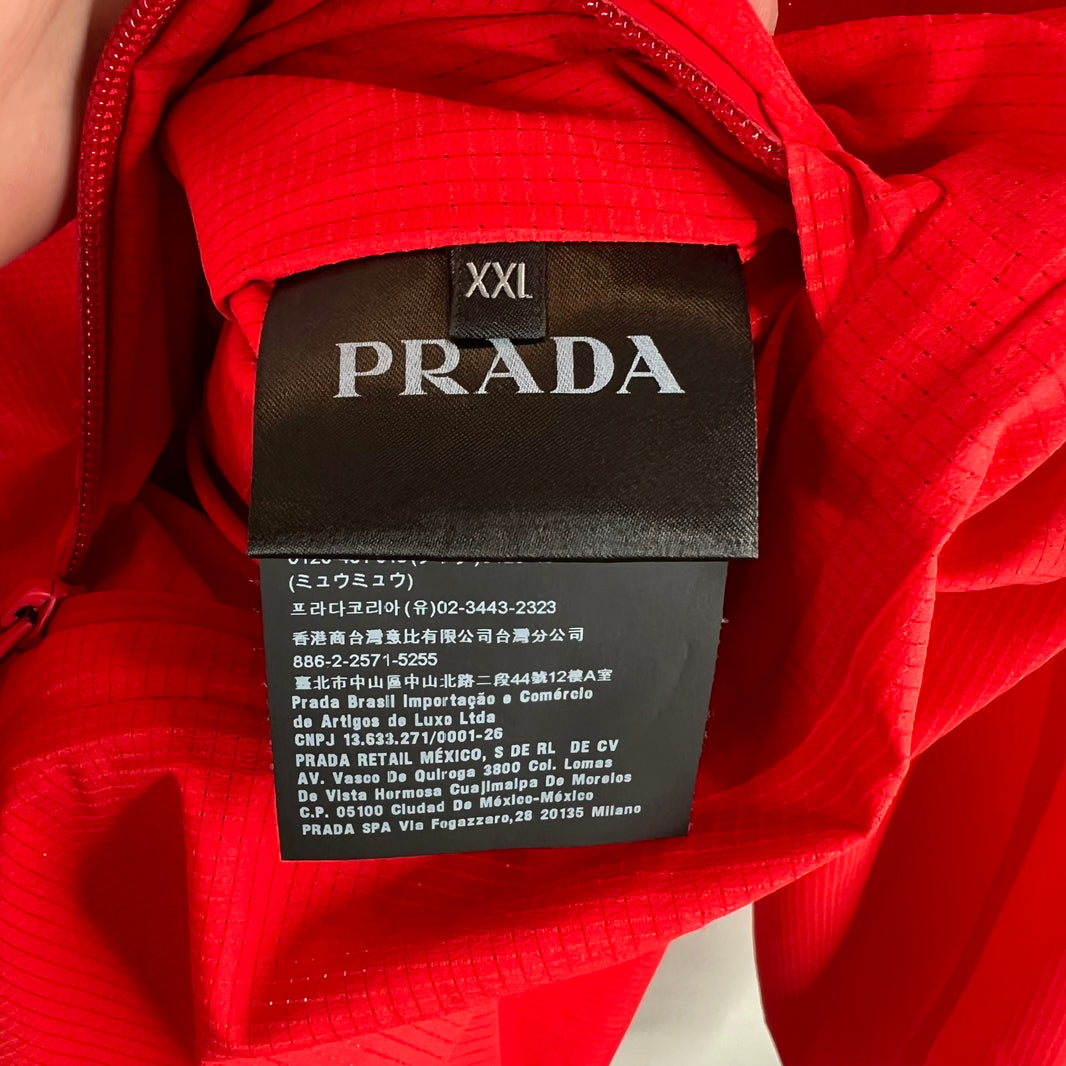 Prada Red Tab Track Jacket
