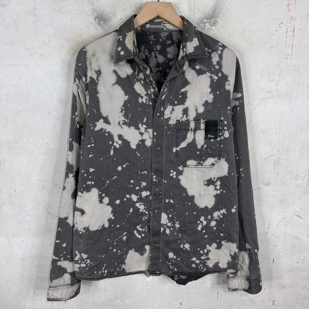 Dior Bleached Snap Button Denim Shirt