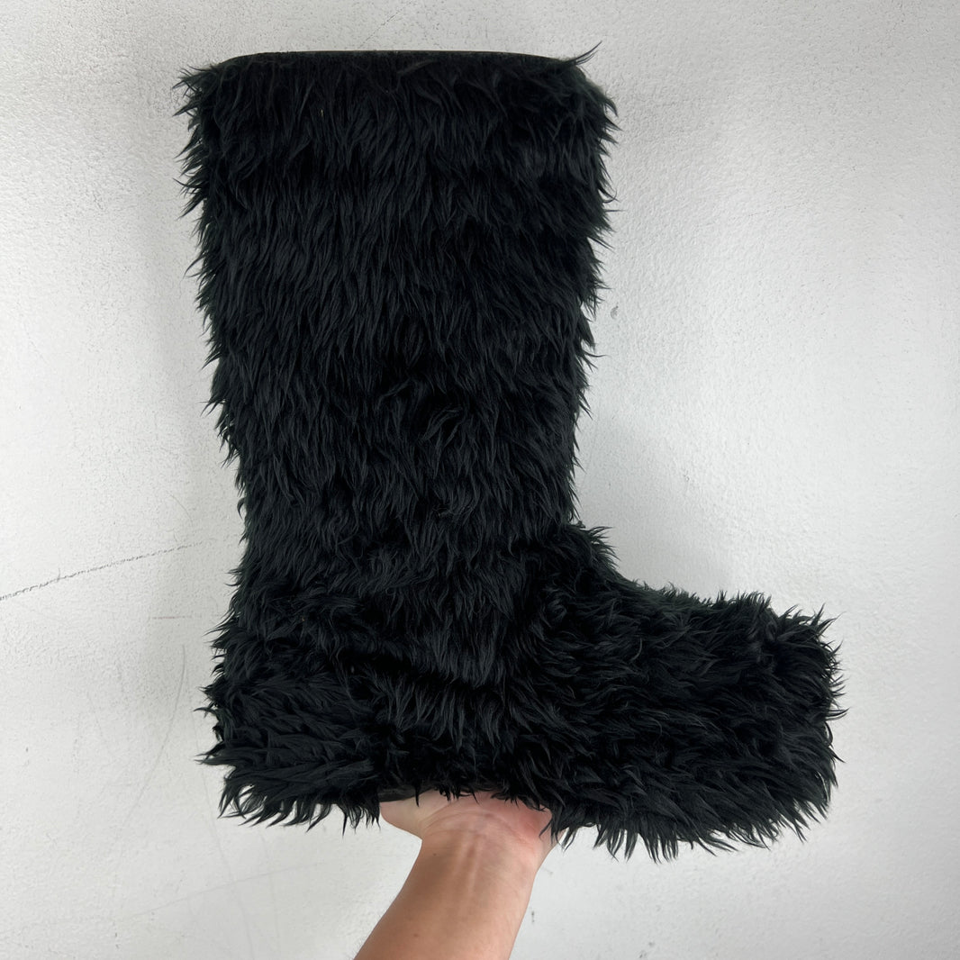Balenciaga Fur Croc Boots