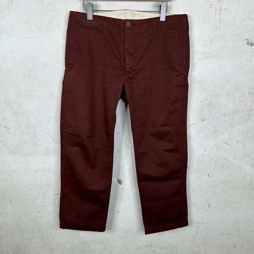 Visvim Brown Straight Chino Trousers