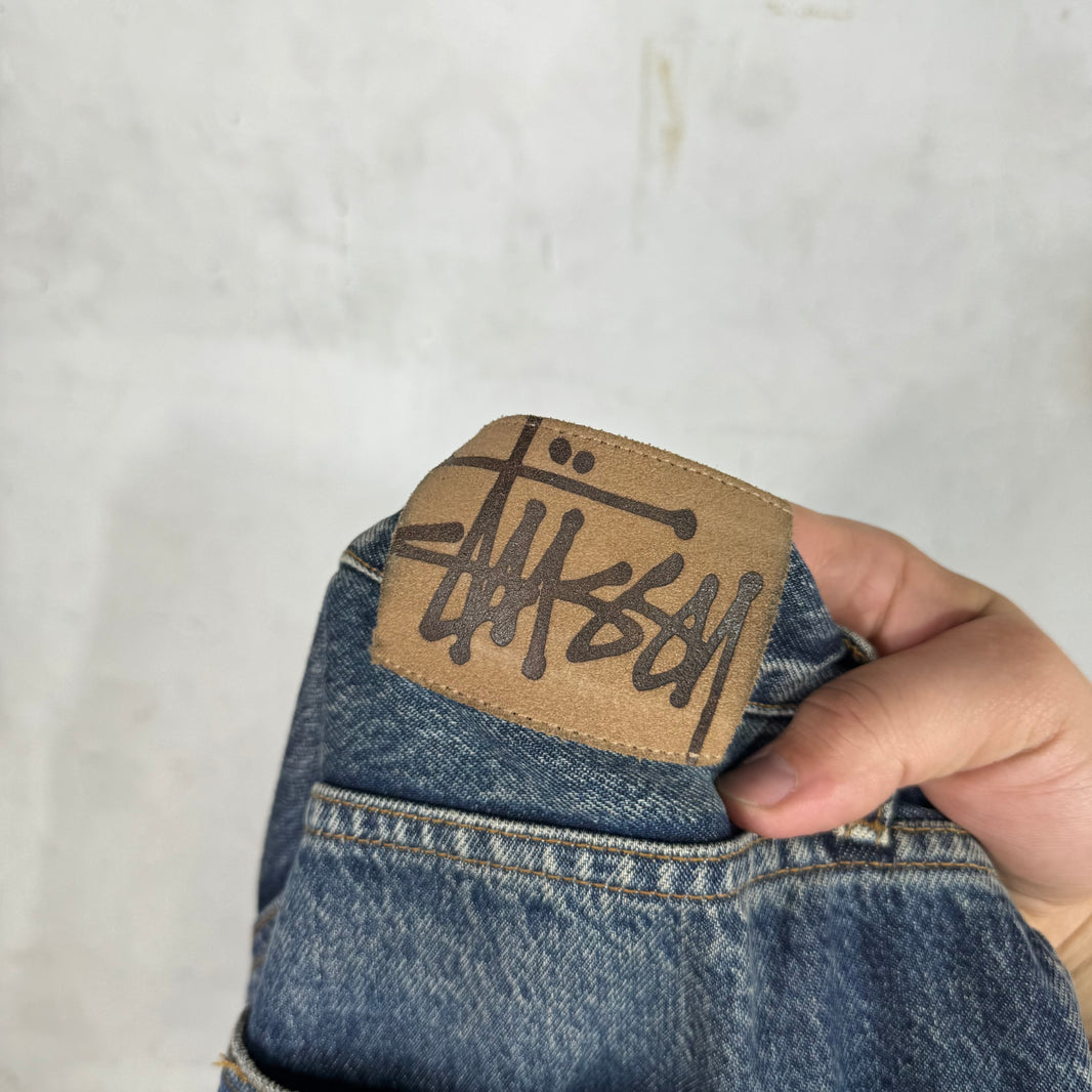 Stussy Medium Wash Big Ole Jeans