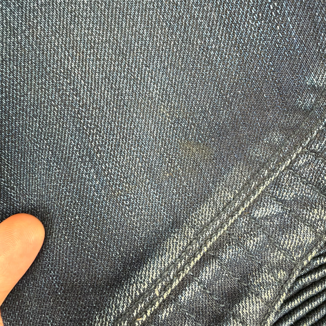 Balmain Indigo Double Zip Biker Jeans
